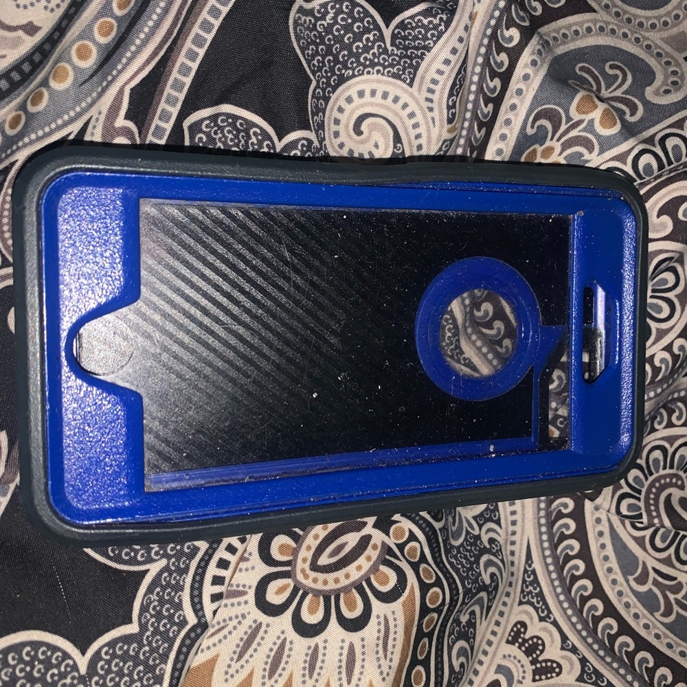 Blue and Black Phone Case